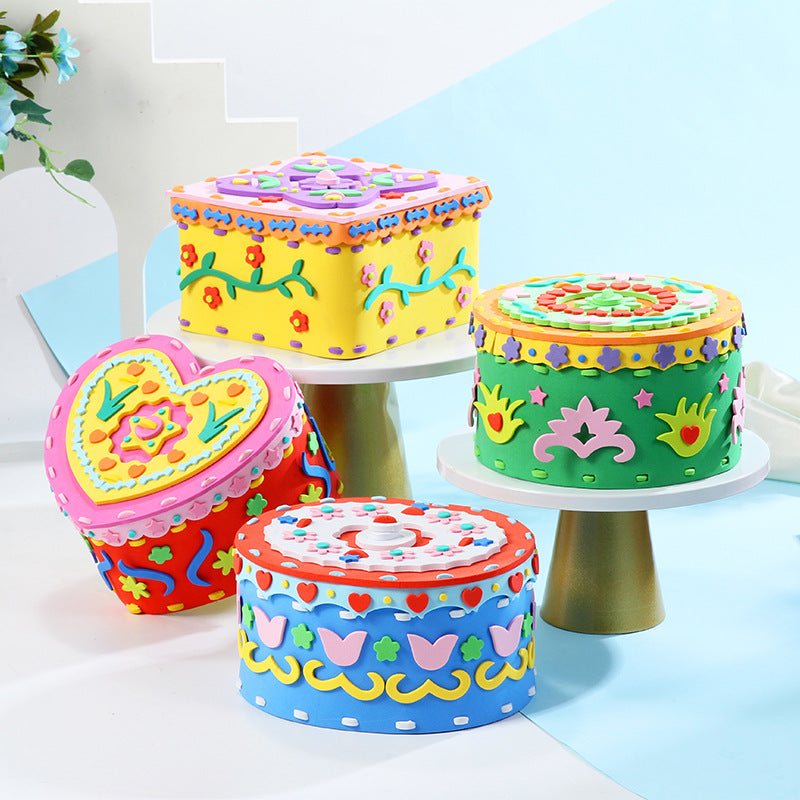 Handmade Educational Storage Box for Children's Toys