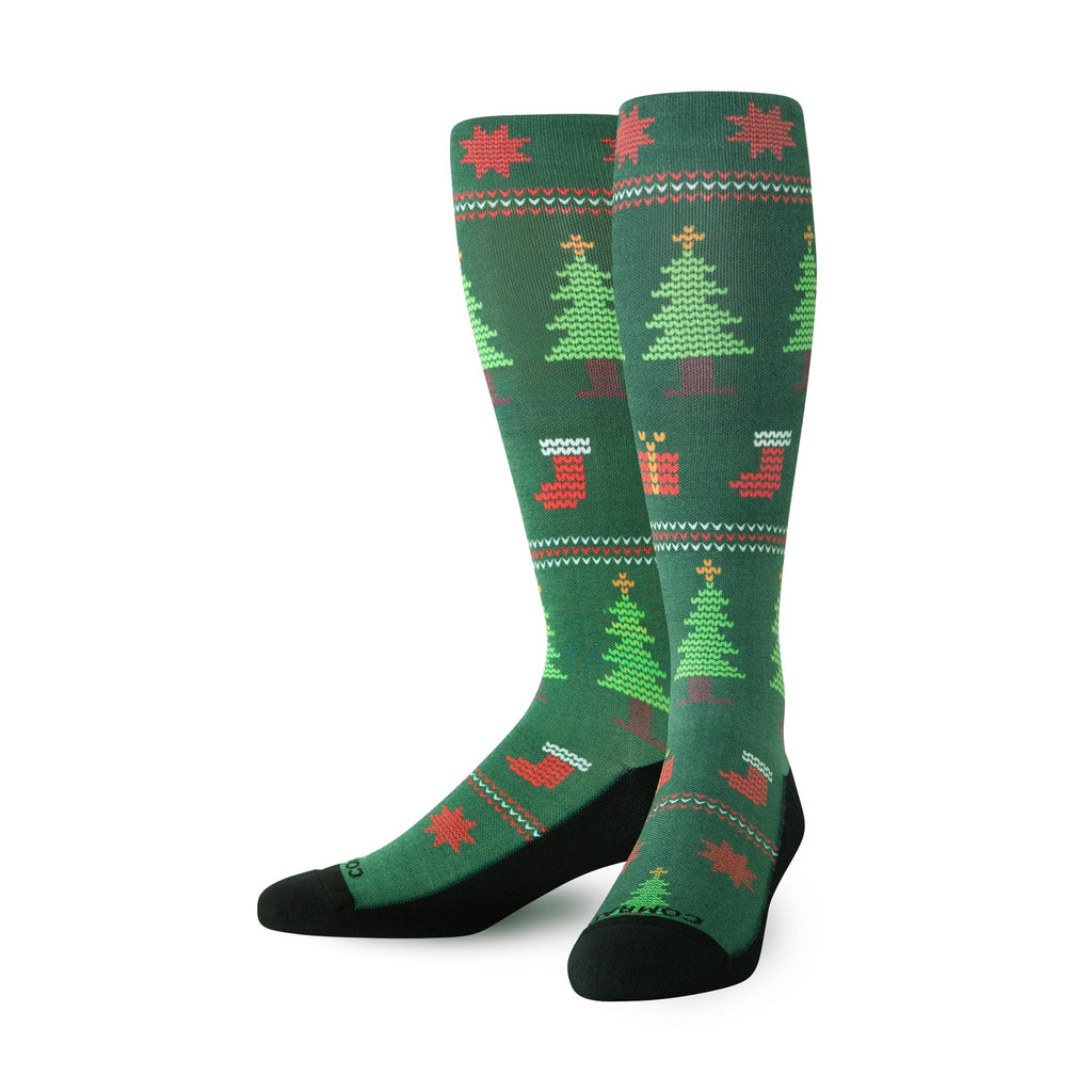 Christmas Knee High Compression Socks