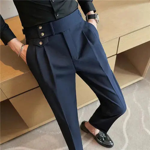 Men Spring Autumn High-Quality Business Suit Trousers   $85.63
