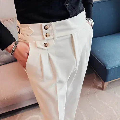 Men Spring Autumn High-Quality Business Suit Trousers   $85.63