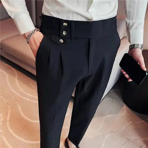 Men Spring Autumn High-Quality Business Suit Trousers   $85.63
