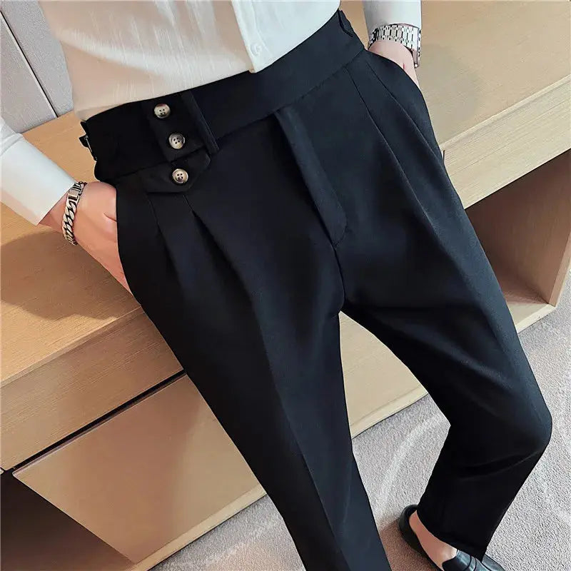 Men Spring Autumn High-Quality Business Suit Trousers   $85.63