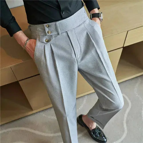 Men Spring Autumn High-Quality Business Suit Trousers   $85.63