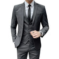 Mens Business Suit Set Blazer (Gray)