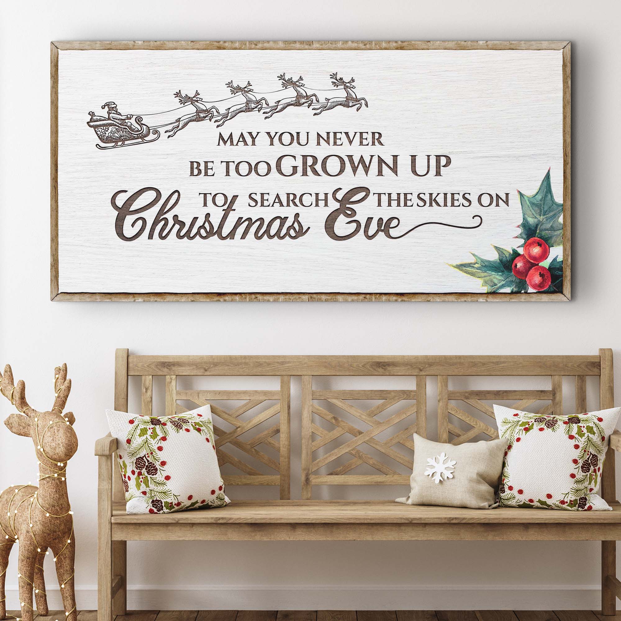 Christmas Eve Farmhouse Sign