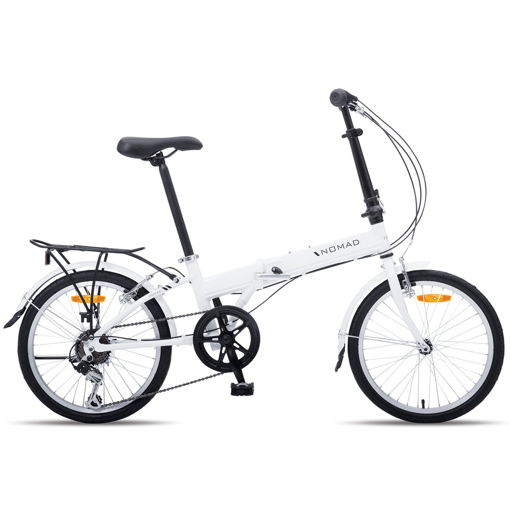 NNEDSZ Progear Bikes Nomad Folding Bike 20" in Pearl White